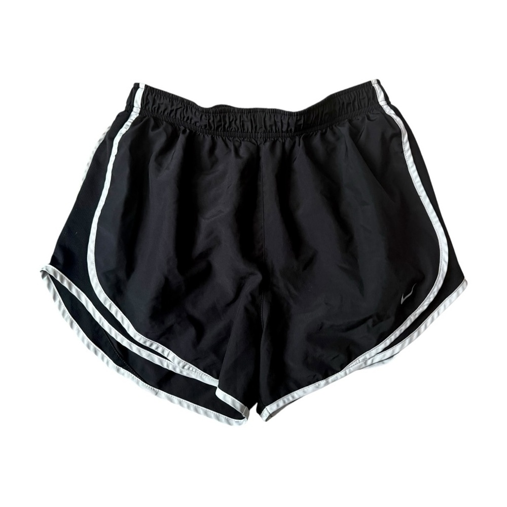 Nike DRI-FIT Women's Athletic Shorts in Black with White Accents